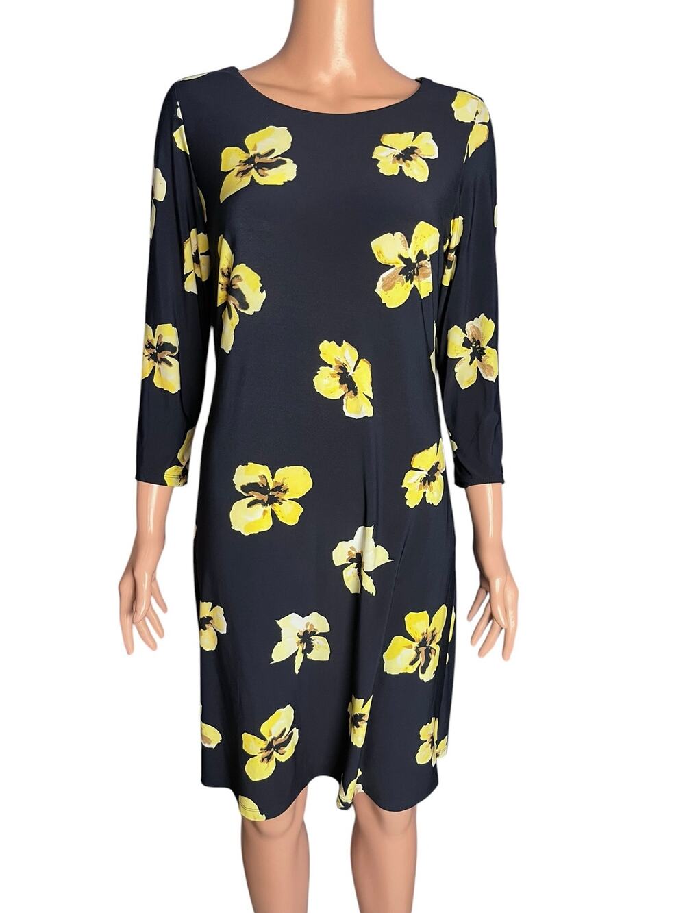 Tommy Hilfiger Floral Shift Dress 8 Tropical Coastal Quiet Luxury Workwear
